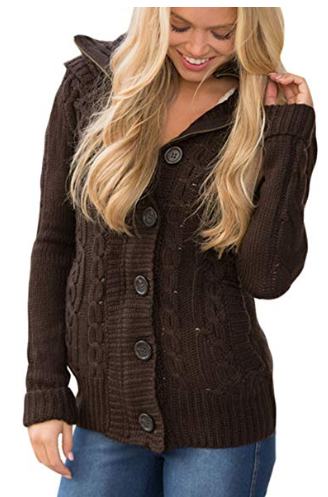 Cardigans Button  Coat